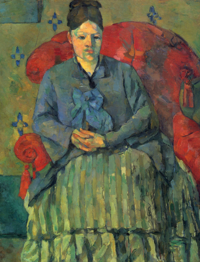 Madame Cezanne in a Red Armchair Paul Cezanne